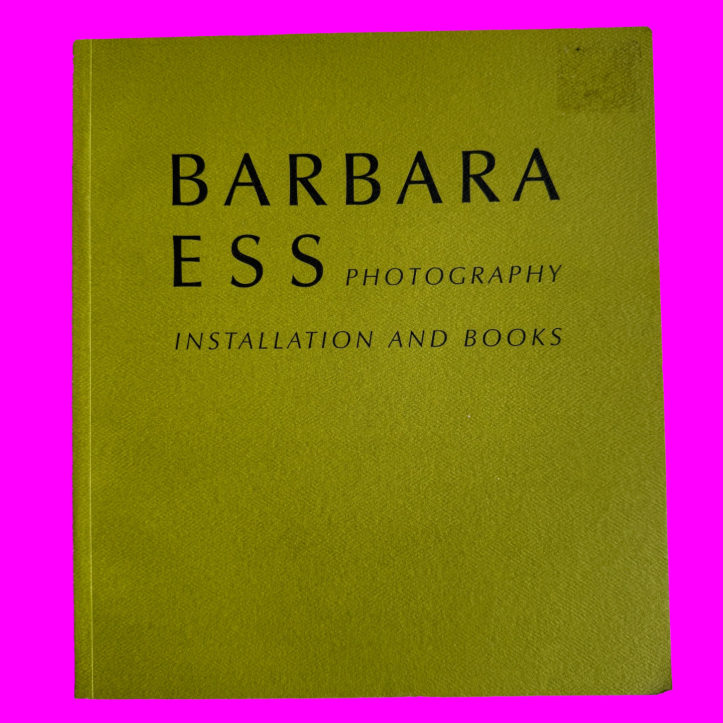 Barbara Ess, Photography Installation and Books