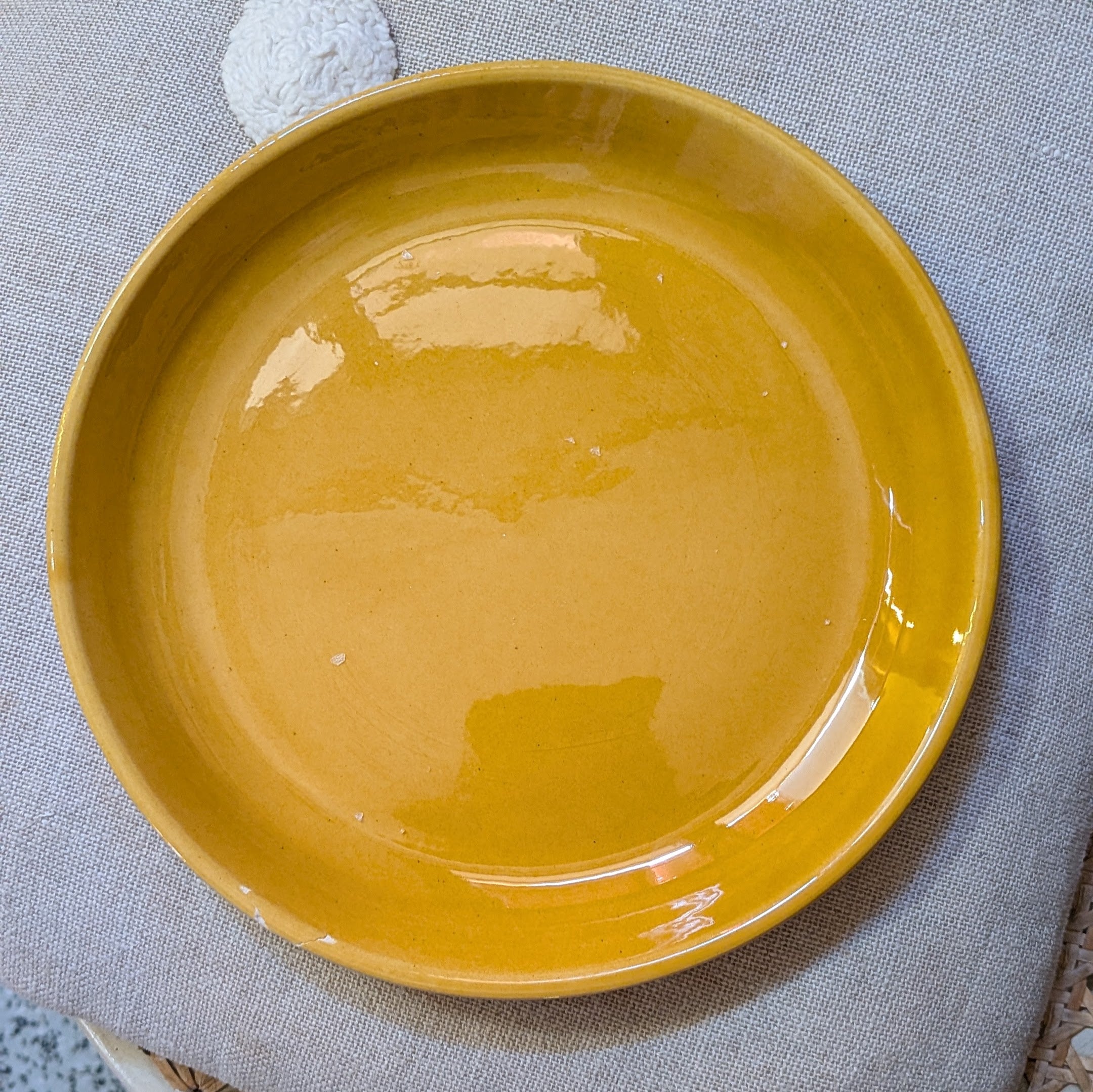 Yellow Ravel Plate